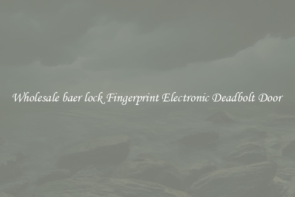 Wholesale baer lock Fingerprint Electronic Deadbolt Door 