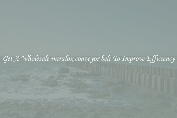 Get A Wholesale intralox conveyor belt To Improve Efficiency