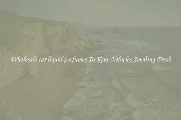 Wholesale car liquid perfumes To Keep Vehicles Smelling Fresh