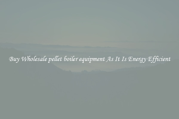 Buy Wholesale pellet boiler equipment As It Is Energy Efficient