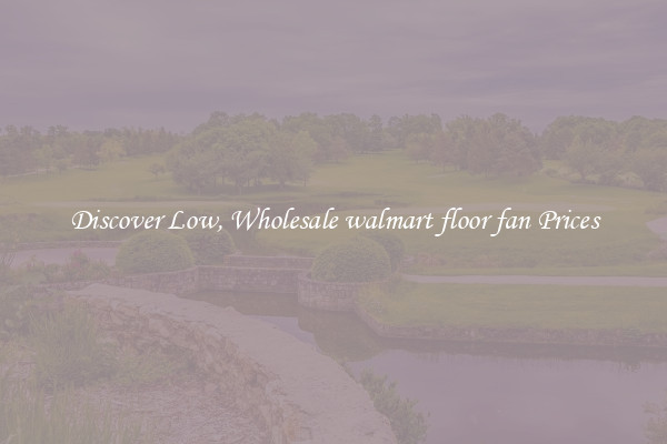 Discover Low, Wholesale walmart floor fan Prices
