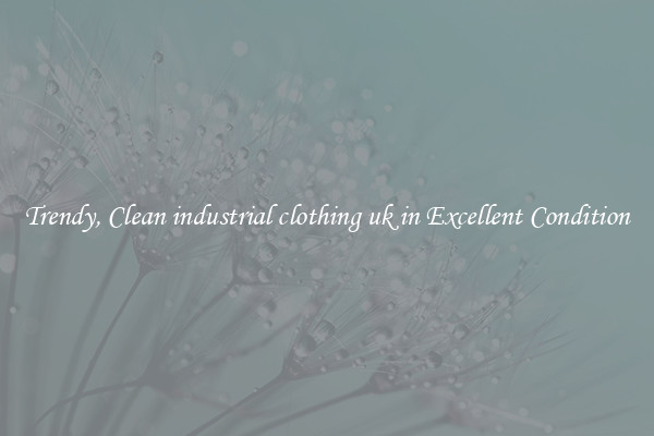 Trendy, Clean industrial clothing uk in Excellent Condition