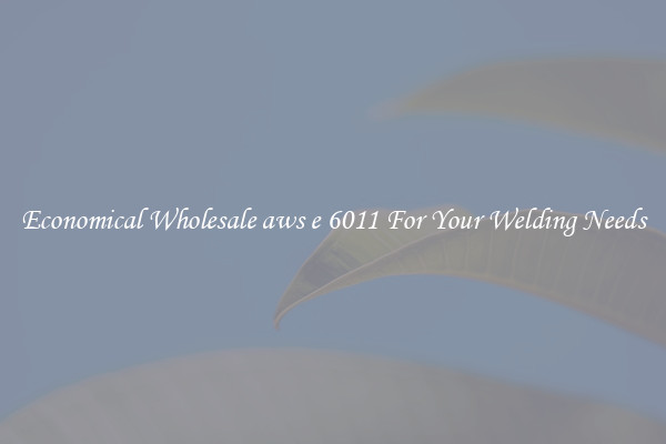 Economical Wholesale aws e 6011 For Your Welding Needs