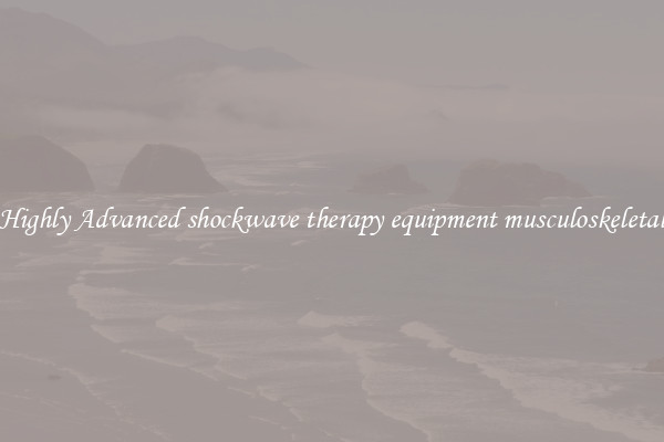 Highly Advanced shockwave therapy equipment musculoskeletal