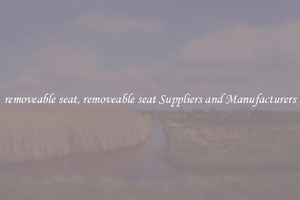removeable seat, removeable seat Suppliers and Manufacturers
