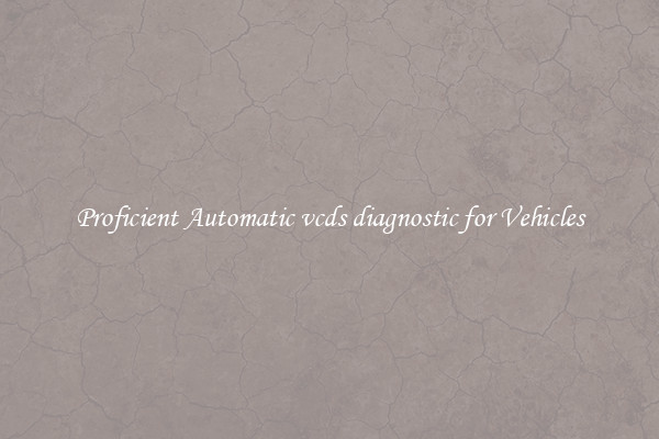 Proficient Automatic vcds diagnostic for Vehicles