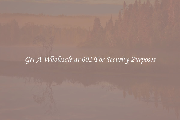 Get A Wholesale ar 601 For Security Purposes