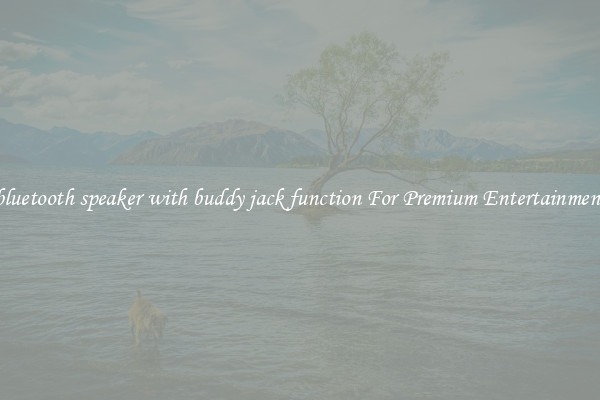 bluetooth speaker with buddy jack function For Premium Entertainment